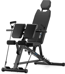 Лавка тренувальна Gymtek XL800 з еспандерами та партою Скотта