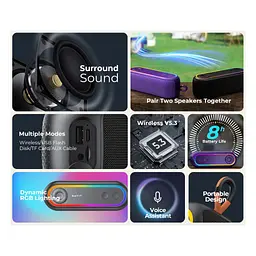 Акустична система Havit HV-SK810BT RGB Black (HV-SK810BT) - мініатюра 5