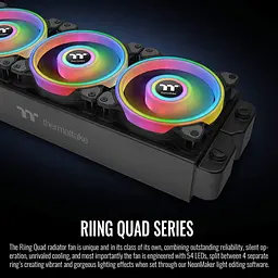 Вентилятор Thermaltake Riing Quad 14 RGB Radiator Fan TT Premium Edition (CL-F089-PL14SW-C) - мініатюра 5