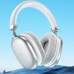 Накладні бездротові навушники Hoco W35 Max Joy Silver - мініатюра 4
