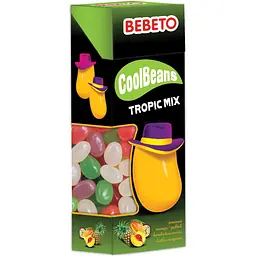 Жувальні цукерки Bebeto Круті Боби Тропічне асорті 30 г