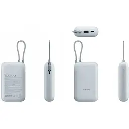 Зовнішній акумулятор Xiaomi Power Bank 10000mAh 22.5W із вст. кабелем USB-C cable BHR9073GL - мініатюра 3