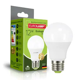 Лампочка Eurolamp LED А60 12W E27 4000K 220V (LED-A60-12274(P)) - мініатюра 2