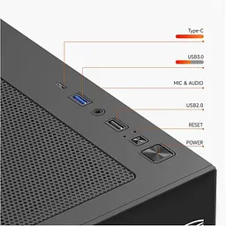 Корпус PcCooler CPS C3 T700 ARGB BK (C3-T700BKD401-GL) - мініатюра 4