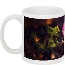 Кухоль GeekLand Гобліни та гноми Хартстоун Goblins Vs Gnomes Hearthstone CP 03.119 330 мл білий - мініатюра 2
