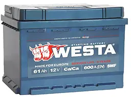 Автомобільний акумулятор WESTA 61 Ah / 600 A Premium R правий плюс (242x175x190) WPR610 - мініатюра 4