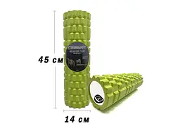 Масажний ролик EasyFit Grid Roller 45 см v.2.1 Салатовий (EF-2027-GN) - мініатюра 3