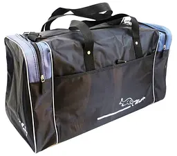 Сумка в дорогу Wallaby 340-3 38L Чорна із сірим - мініатюра 5