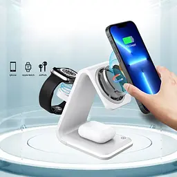 Бездротова зарядка Power QC 3.0 15 Вт Білий (WCS3O) - мініатюра 3