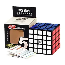 Головоломка Кубик Рубіка QiYi MofangGe 159black 5х5 з наклейками - мініатюра 2