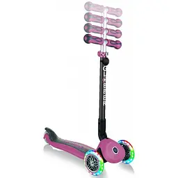 Самокат Globber Go up deluxe lights 5в1, колеса з підсвічуванням, рожевий (646-210) - мініатюра 3