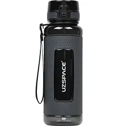 Пляшка для води UZspace Diamond чорна 950 мл (5046-black)