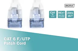 Патч-корд Assmann CAT 5e F-UTP, Cu, PVC AWG 26/7, 3 м DK-1521-030 Gray - мініатюра 4