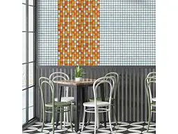 Мозаїка з декоративного скла STICKER WALL 298*298*4,5мм Помаранчева SW-00002365 - мініатюра 6