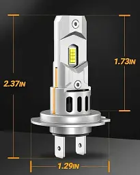 Світлодіодна LED лампа для фар SEALIGHT H7 18000lm 6500K, холодне біле світло, 500% яскравості, розмір 1:1 - мініатюра 2