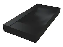 Умивальник Miraggio FLY 1000 BLACK (8813463) Mirasoft, Матовий, Підвісний/Врізний, Чорний