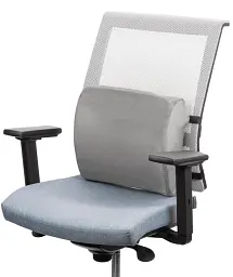 Подушка ортопедична для спини Ardesto Sleepwell Back 34х32х12 см піна меморі сіра (ART3432BAP) - мініатюра 2