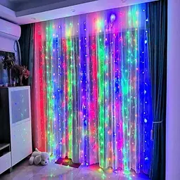 Гірлянда-штора різнокольорова 2x2м 160LED від мережі XPRO (46831-_230) - мініатюра 6