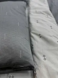 Комплект постільної білизни Ecotton полуторний 150х215 см сіра Полоса 21205 (23672) - мініатюра 2