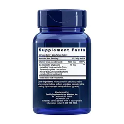 Амінокислота Vitamin C and Bio-Quercetin Phytosome, 60 таблеток Life Extension vit0003962 - мініатюра 2