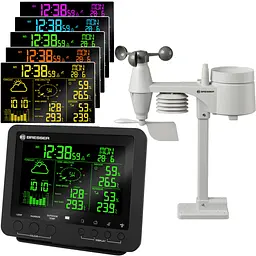 Метеостанція Bresser Weather Center 5-in-1 256 colour Professional Black (7002520CM3000) - мініатюра 1