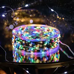 Гірлянда Роса нитка 2000 LED довжина 200 м з пультом від мережі зелена, мультиколор GarlandoPro 2000L200MGML - мініатюра 11