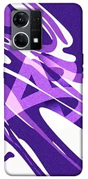 Чохол Demsky Purple Abstract для Oppo Reno 7 4G