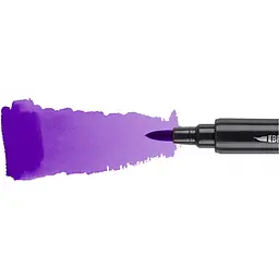Маркер акварельний Santi Brush Marker SWB-13 глибокий фіолетовий двосторонній 6 шт. (391069) - мініатюра 2