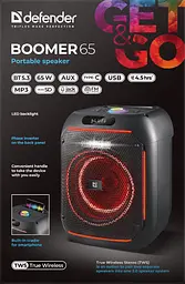 Портативна акустика Defender Beatbox 65 65Вт Чорний (65265) (7243793) - мініатюра 7