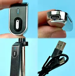 Монопод трипод бездротовий XO PRO Series P180 mini 160 см з Bluetooth пультом ДК чорний - мініатюра 8