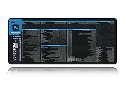 Великий килимок для мишки WorkPlaceShop Поєднання клавіш Photoshop 1200 x 500 мм