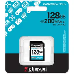 Карта пам'яті Kingston 128GB SDXC сlass 10 UHS-I U3 V30 Canvas Go Plus G4 (SDG4/128GB) - мініатюра 3