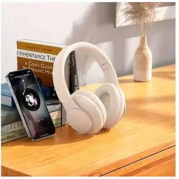 Бездротові повнорозмірні навушники Hoco w45 Enjoy Bluetooth Milky White (білі) 6942007601214 - мініатюра 2
