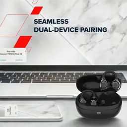 Навушники Canyon TWS OWS Ear Clips OnFlow 14 Black (CNS-TWS14B) - мініатюра 5