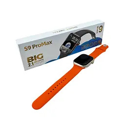 Смарт-годинник BIG S9 Pro Max 45mm, IP65, 230 mAh, Orange (BIGS9POrange) - мініатюра 6
