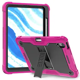 Захисний чохол для планшета Apple iPad Air 11 (2024)/Air 11 (2025)/Air 11 (2026), Rover, рожевий, протиударний, з відкидною підставкою, накладка, TPU+PC, амортизуючі кути, підняті краї для захисту екрану і камери, ArmorStandart (ARM84955) - мініатюра 2