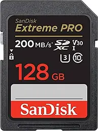 Карта пам'яті Sandisk 128GB SDXC C10 UHS-I U3 R200/W90MB/s Extreme Pro V30 (SDSDXXD-128G-GN4IN)