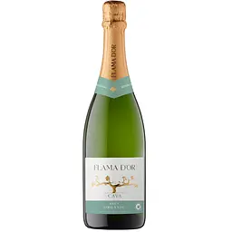 Вино ігристе Flama d'Or Cava Brut Organic біле 11.5% 0.75 л