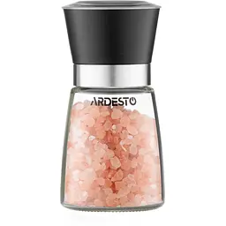 Млинок для солі та перцю Ardesto Gemini, чорний, скло, пластик (AR2101BL) - мініатюра 3
