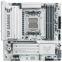 Материнcька плата TUF GAMING B850M-PLUS WIFI7 W sAM5 B850 4xDDR5 M.2 HDMI DP Wi-Fi BT mATX біли Asus teh0018981
