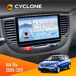 Штатна магнітола KIA Rio (JB) 2005-2011 Black Cyclone C9-012 4x64, DSP, 4G Cyclone (НФ-00007913)
