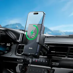 Автотримач з автозахопленням HOCO HW21 Precious Підтримка зарядки 7.5W для MgS для димаря - мініатюра 6