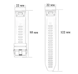 Силіконовий ремінець Primo для годинника Garmin Forerunner 935/Forerunner 945 White - мініатюра 4