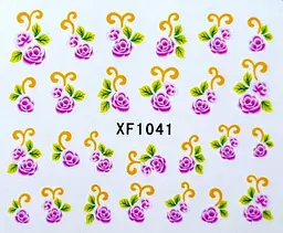 Наклейки для нігтів XF1041 - мініатюра 2
