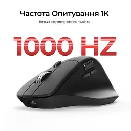 Мишка Keychron M6S Wireless/Bluetooth/USB Black (M6S-A72) - мініатюра 8