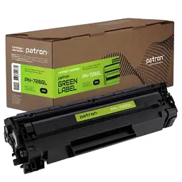 Картридж Canon 728, Black, MF4410/4430/4450/4550/4570/4580, 2100 стор, Patron Green (PN-728GL)
