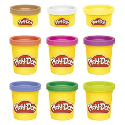 Набір пластиліну Hasbro Play-Doh Bright Rainbow 9 баночок (F7369_F7965) - мініатюра 3