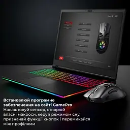 Мишка GamePro Genesis Spider Wireless/Bluetooth/USB Black (GM870B) - мініатюра 8