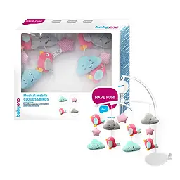 Музичний мобіль BabyOno Хмарки та пташки (626) - мініатюра 3