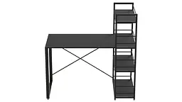 Письмовий стіл Ferrum-decor Серії Конект з етажеркою 75x120x60 чорний ДСП Сосна Кембра 16мм (FRD-104224) - мініатюра 4